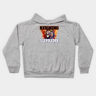 Reigning Supreme Majestic Lion Kids Hoodie